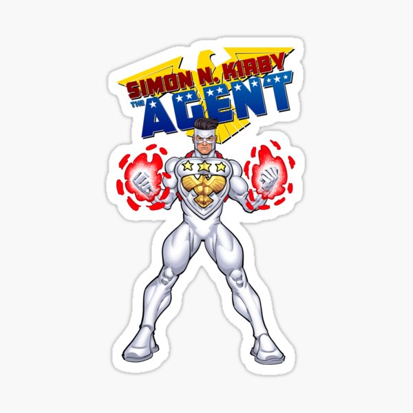 Simon N. Kirby: The Agent™ art by Alan Faria Sticker