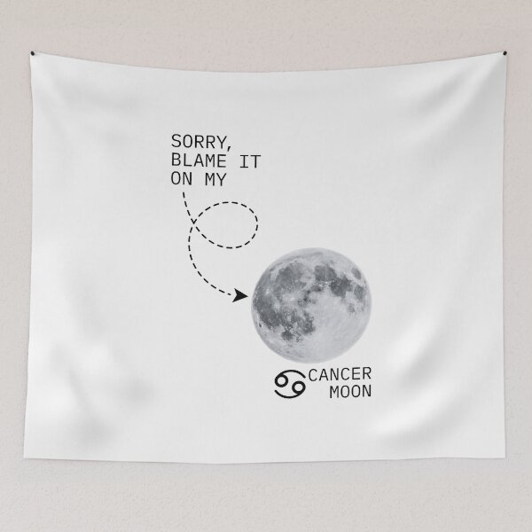 Item preview, Sorry Blame It On My Cancer Moon - Lunar in Cancerian Astrology Natal Chart designed and sold by Ranggasme.