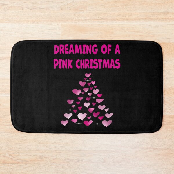 Item preview, Pink Hearts Christmas tree shape Dreaming of a Pink Christmas  designed and sold by Artstastic.