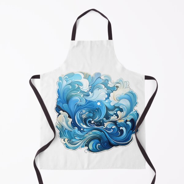 Item preview, Blue wave sticker designed and sold by MiraCleAI.