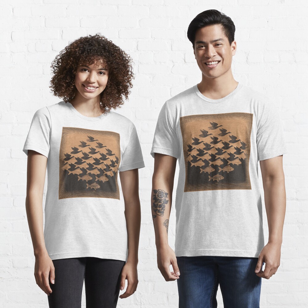 Vista previa del artículo con la obra «Camiseta esencial», diseñado y vendido por realQ.