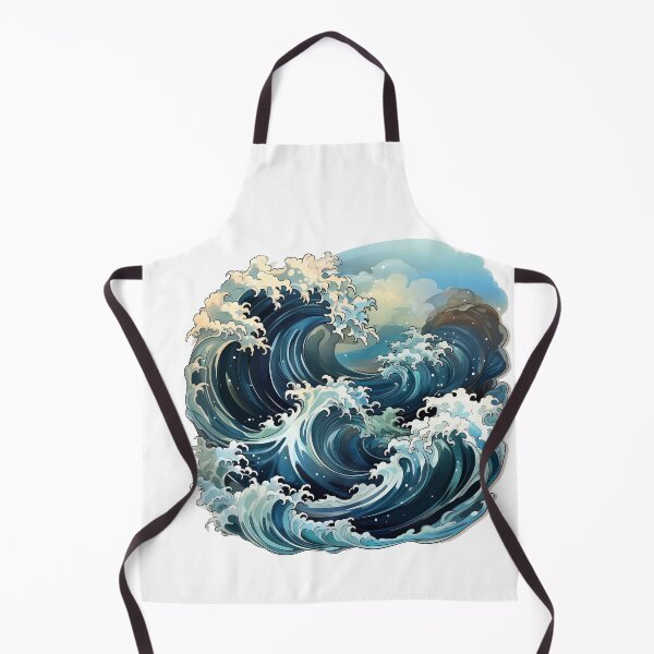 Item preview, Blue wave sticker designed and sold by MiraCleAI.