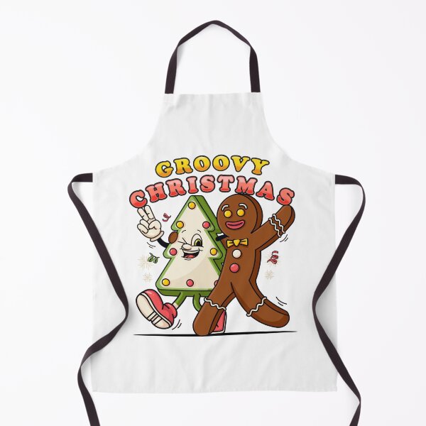 Item preview, Groovy Christmas, Gingerbread Men and pine tree cookie characters walk together designed and sold by Kevyn Adha.