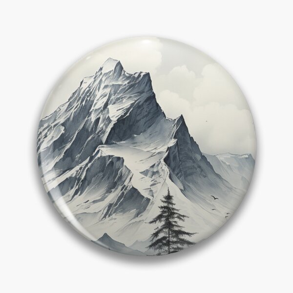 Item preview, Majestic high mountain view designed and sold by MiraCleAI.