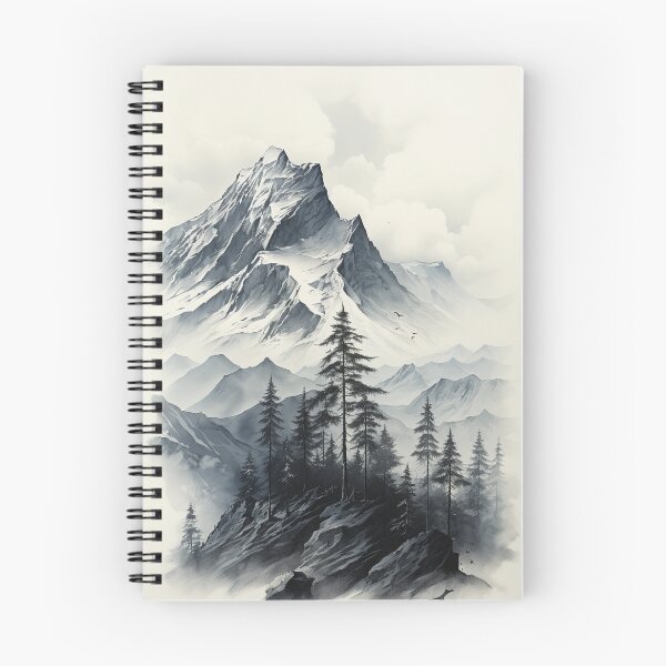 Item preview, Majestic high mountain view designed and sold by MiraCleAI.