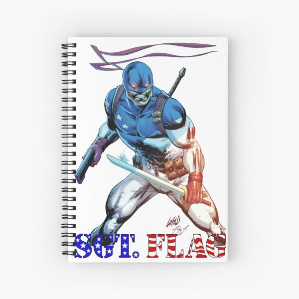 Sgt. Flag™ art by Rob Liefeld Spiral Notebook