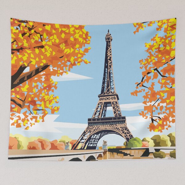 Item preview, The Eiffel Tower in Autumn designed and sold by Art by Ira.