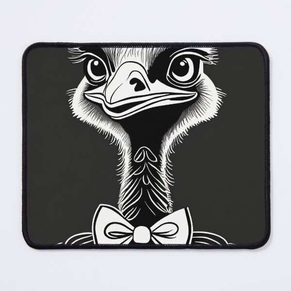 Item preview, A confident ostrich wearing a bow tie designed and sold by fotofeast.
