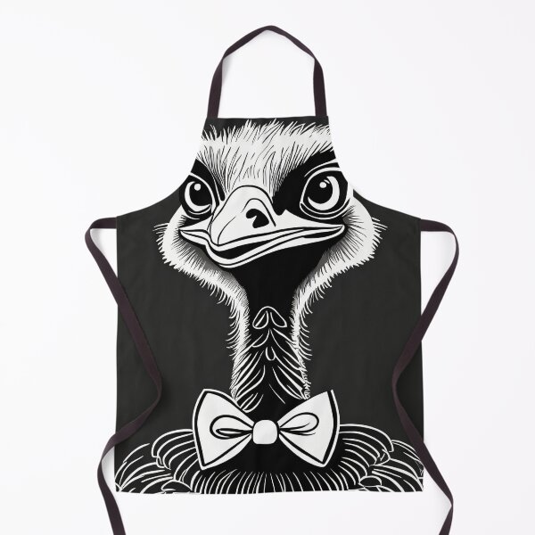 Item preview, A confident ostrich wearing a bow tie designed and sold by fotofeast.