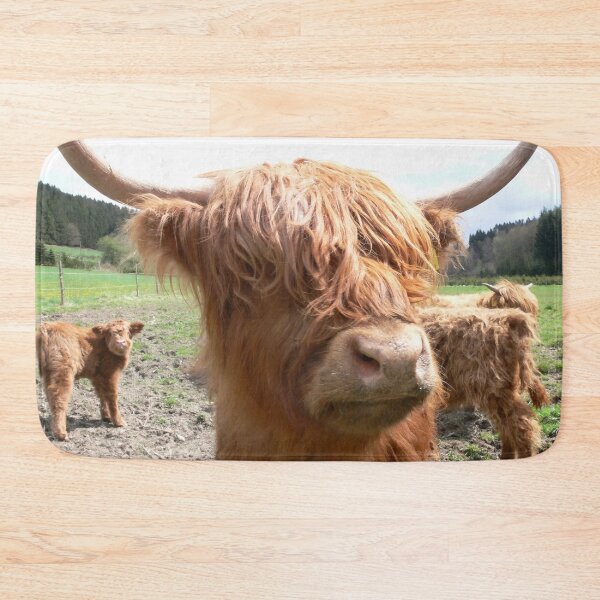 Item preview, Cow with horns - brown cow - fluffy cow designed and sold by animal-animal.