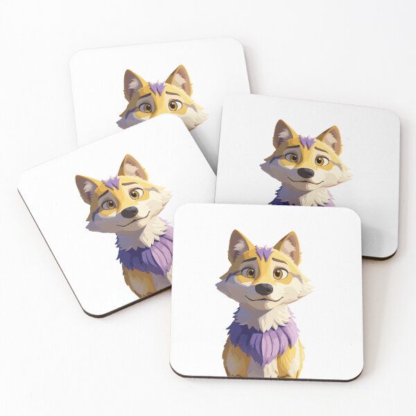 Item preview, wolf sticker art cartoon designed and sold by DesignPalaceLk.