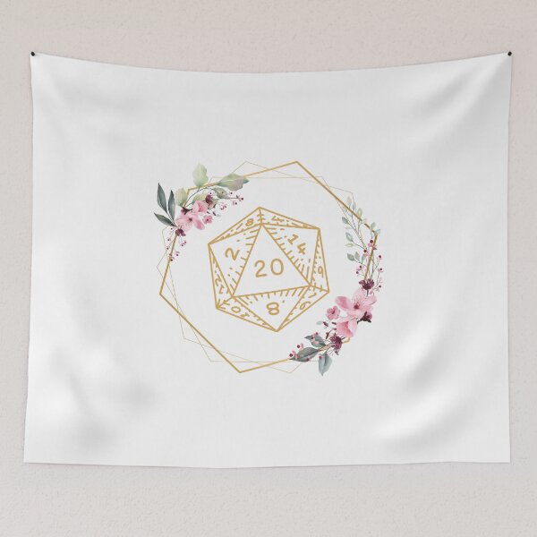 Item preview, Beautiful Floral D20 Design designed and sold by KriisKastle.