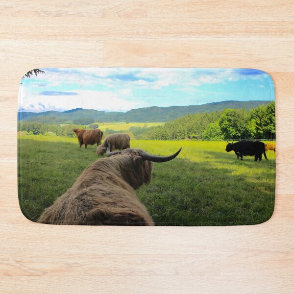 Item preview, Cow with horns - brown cow - fluffy cow designed and sold by animal-animal.