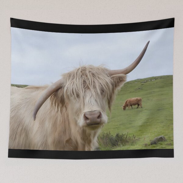 Item preview, Cow with horns - brown cow - fluffy cow designed and sold by animal-animal.