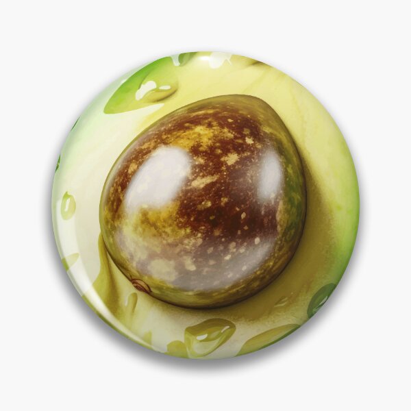 Item preview, Slice ​​avocado. Realistic illustration of juicy avocado. Vegan vibes designed and sold by Anastasiia Yurevych.