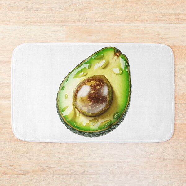 Item preview, Slice ​​avocado. Realistic illustration of juicy avocado. Vegan vibes designed and sold by Anastasiia Yurevych.