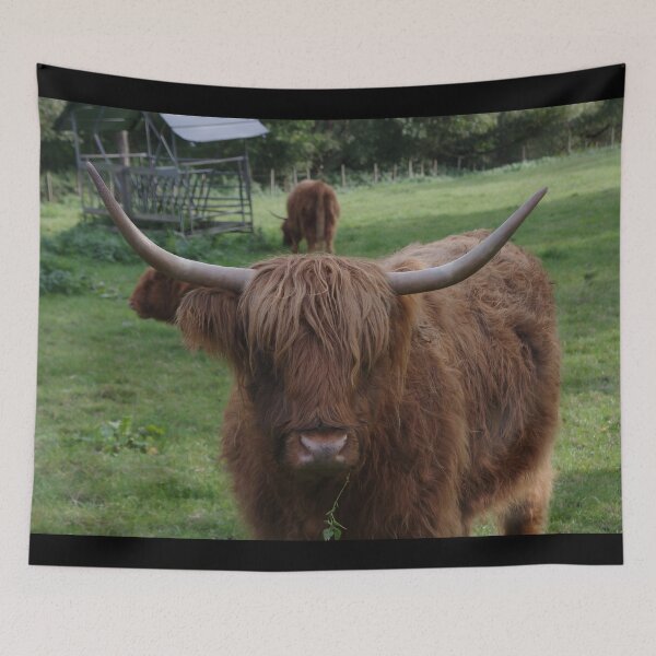 Item preview, Cow with horns - brown cow - fluffy cow designed and sold by animal-animal.