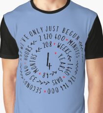 4 Years Linen Wedding Anniversary Tee Cute Gift For Wife And Husband Graphic T-Shirt