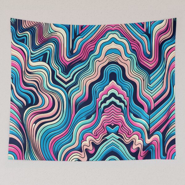 Item preview, Groovy Wave Pattern designed and sold by NeatSplash.