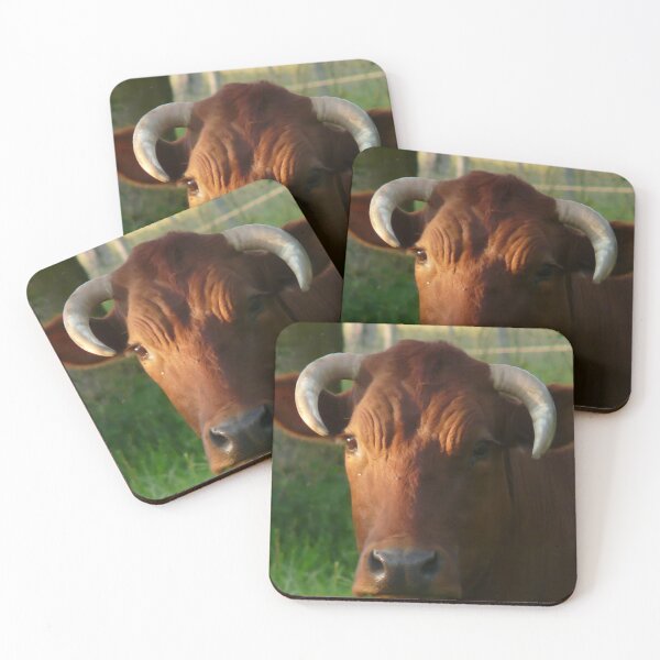 Item preview, Cow with horns - brown cow designed and sold by animal-animal.