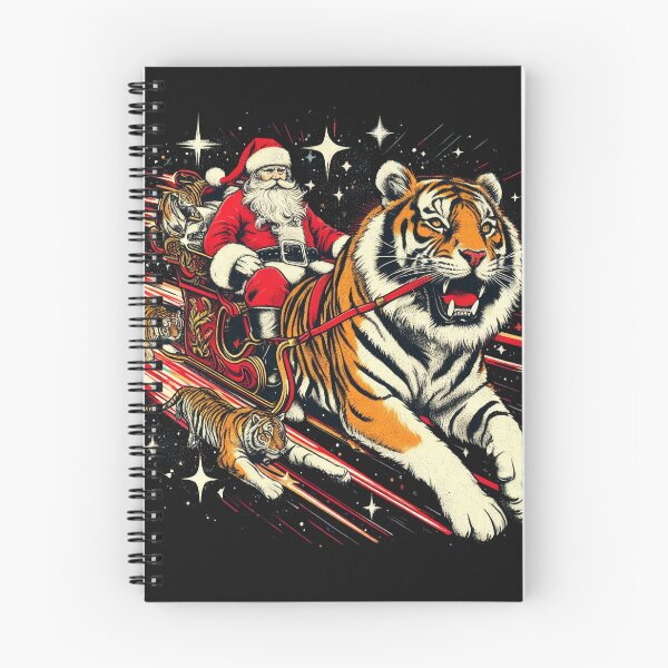 Item preview, Santa's sleigh pulled by tigers designed and sold by LemuellTrends.