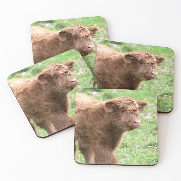 Item preview, Cow with horns - brown cow - fluffy cow - calf designed and sold by animal-animal.