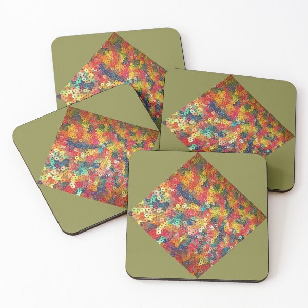 Item preview, Olive-Green-Red fastival of Sequins by Iritof designed and sold by iritof.