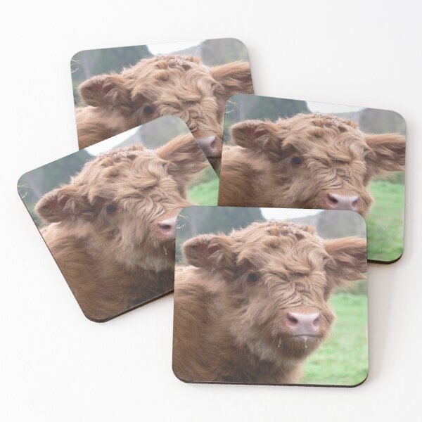 Item preview, calf - brown cow - fluffy cow designed and sold by animal-animal.