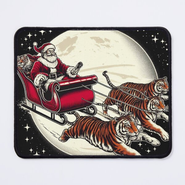 Item preview, Santa Claus with Tigers Moon designed and sold by LemuellTrends.