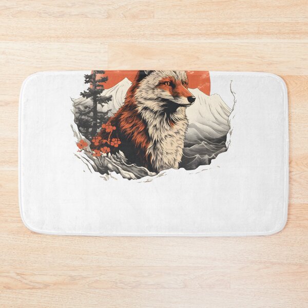 Item preview, Japanese Fox Kitsune designed and sold by Yana Grech.
