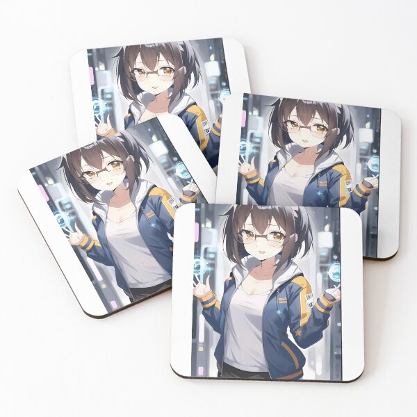 Item preview, Nerdy And Cute Anime Girl designed and sold by testreg1.