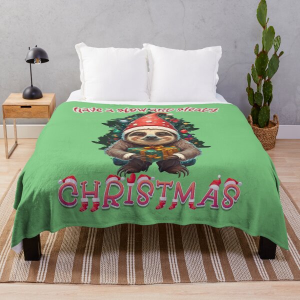 Item preview, Cute Animal Lover Sloth Merry Christmas, Have A Slow And Steady Christmas designed and sold by Ransyn Art.
