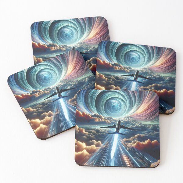 Item preview, Airplane Soaring Over Majestic Cloudscapes designed and sold by Newpixelland.
