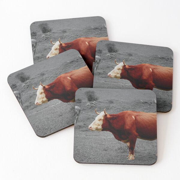 Item preview, Cow with horns - brown cow - spotted cow designed and sold by animal-animal.