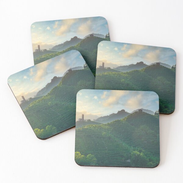 Item preview, Prosecco Hills, vineyards and San Lorenzo church. Italy designed and sold by Stefano Orazzini.