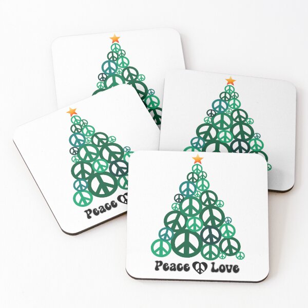 Item preview, Peace Sign Christmas Tree,Peace Love Joy ,Love Peace Joy  designed and sold by BotunPeony.