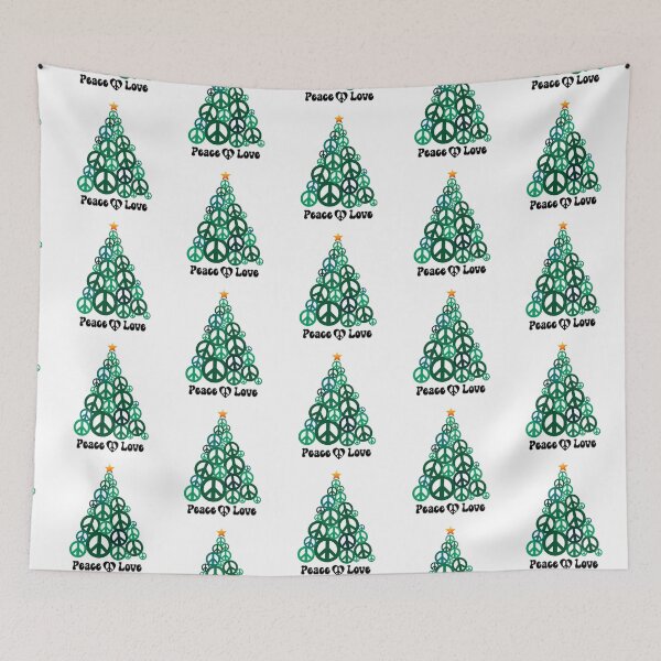Item preview, Peace Sign Christmas Tree,Peace Love Joy ,Love Peace Joy  designed and sold by BotunPeony.