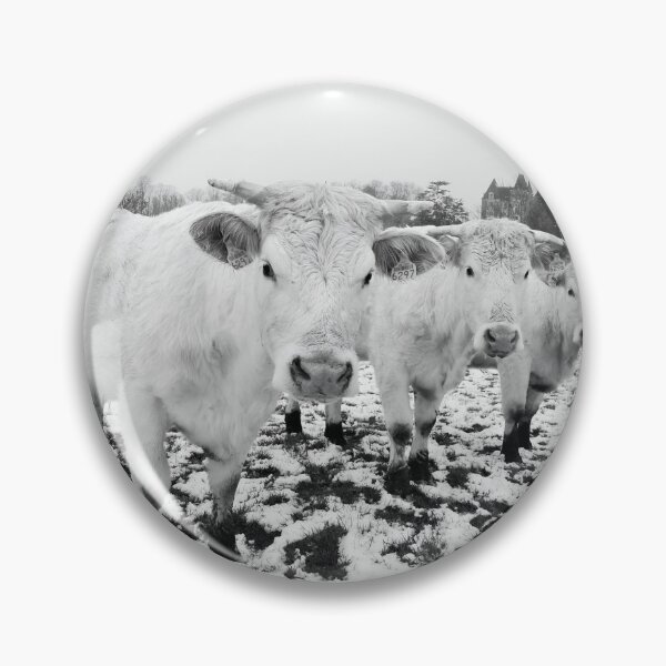 Item preview, Cow with horns -  - snow cow - fluffy cow designed and sold by animal-animal.