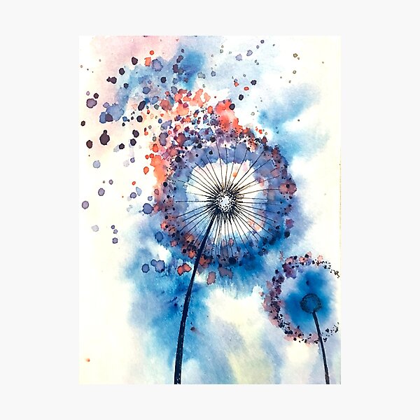 Colorful Dandelion Photographic Print