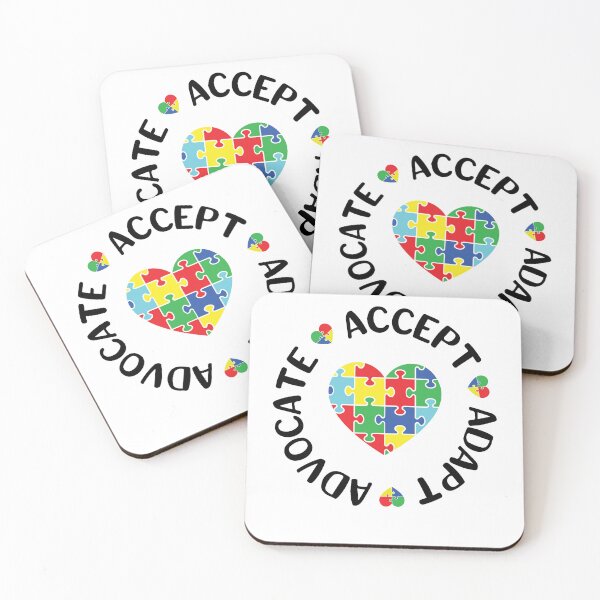 Item preview, Accept Adapt Advocate Inclusion Equity Equality, Autism Heart Neurodiversity, Special Ed Teacher Social Worker Special Needs Mom ABA designed and sold by behindthefacts.