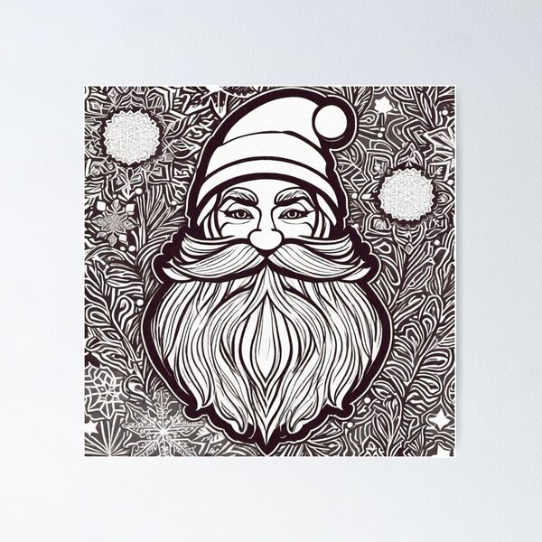 Item preview, Christmas Wonderland 06:Graphic Santa designed and sold by OurBarcode.