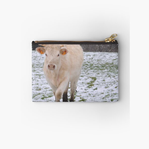 Item preview, Cow with horns - white cow - fluffy cow - snow cow designed and sold by animal-animal.