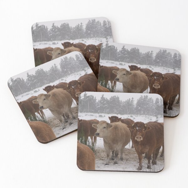 Item preview, Cow with horns - brown cow - fluffy cow - snow cow designed and sold by animal-animal.