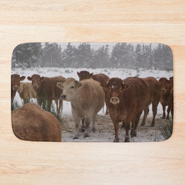 Item preview, Cow with horns - brown cow - fluffy cow - snow cow designed and sold by animal-animal.