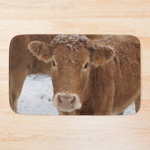 Item preview, Cow with horns - brown cow - fluffy cow - snow cow designed and sold by animal-animal.