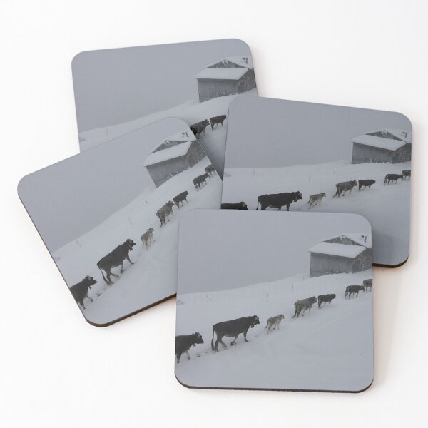 Item preview, Cow with horns - black cow - fluffy cow - snow cow designed and sold by animal-animal.