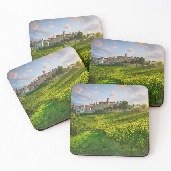 Item preview, Neive village and Langhe vineyards. Italy designed and sold by Stefano Orazzini.