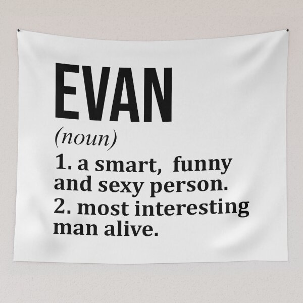 Item preview, Evan Name Definition designed and sold by XCIV.