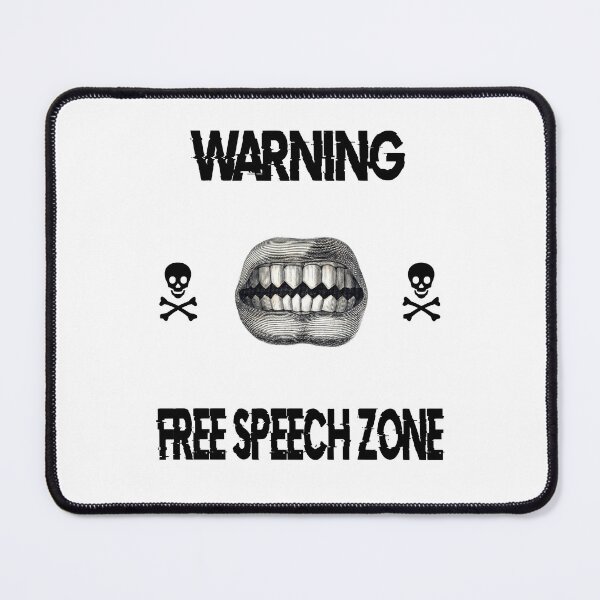 Item preview, Warning: Free Speech Zone designed and sold by Vesperalia x The Thorny Juniper.