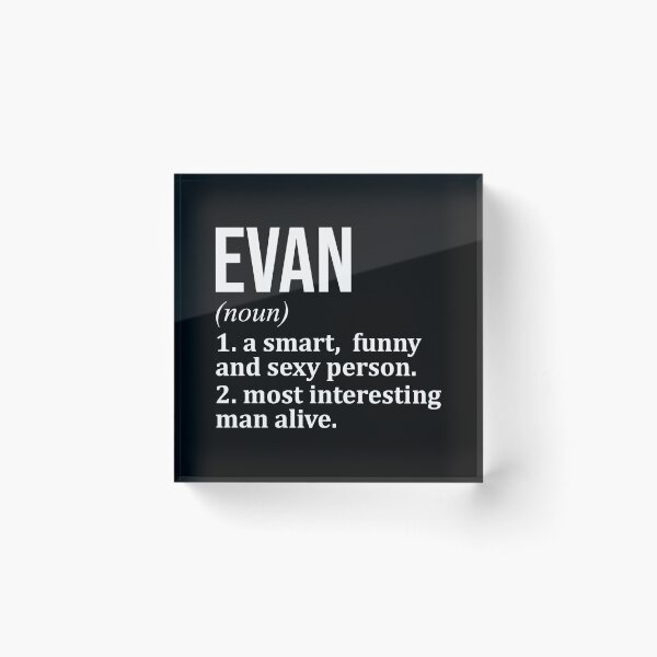 Item preview, Evan Name Definition designed and sold by XCIV.